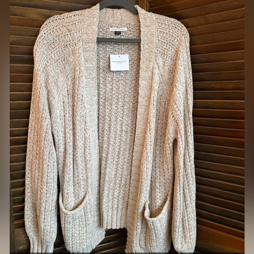 American Eagle Outfitters Cream Cardigan Sweater NWT